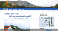 Desktop Screenshot of campingplatz-hirtenteich.de