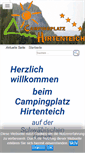 Mobile Screenshot of campingplatz-hirtenteich.de