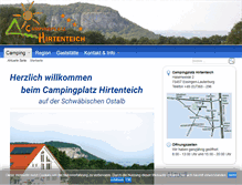 Tablet Screenshot of campingplatz-hirtenteich.de